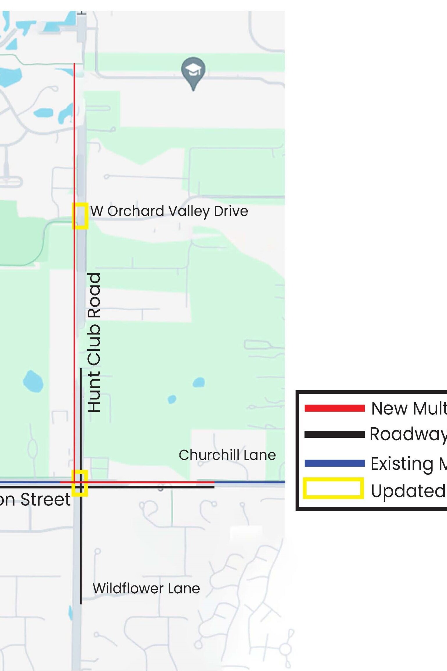 HuntClub and Washington Project Map